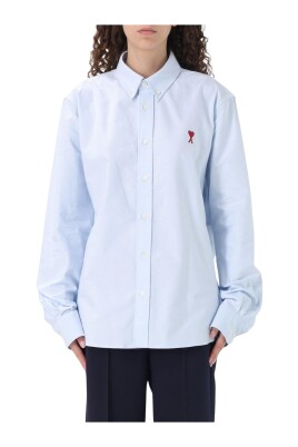 chemise-en-coton-avec-logo-coeur-bleu