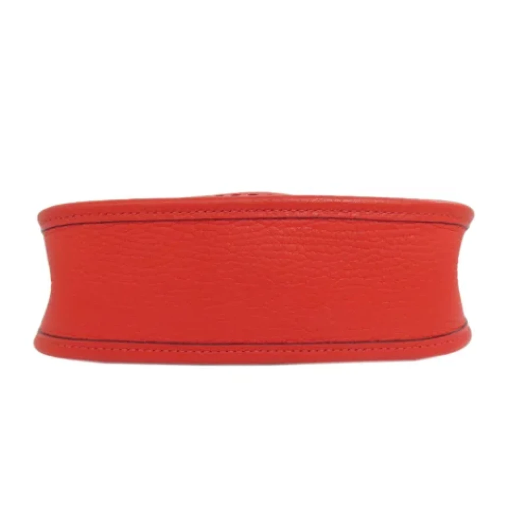 Hermès Vintage Pre-owned Fabric shoulder-bags Red Dames