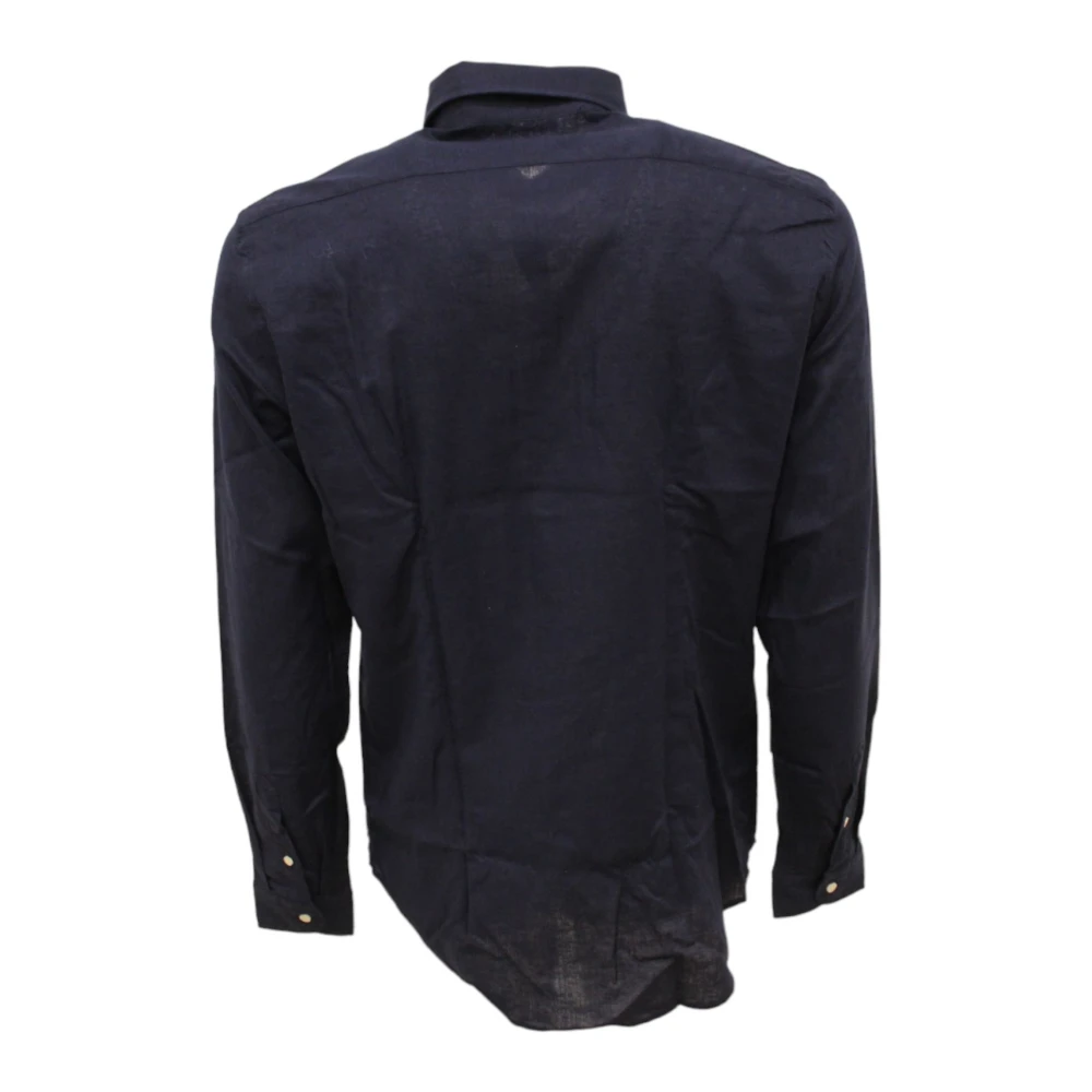 Manuel Ritz Lange mouwen overhemd Blue Heren