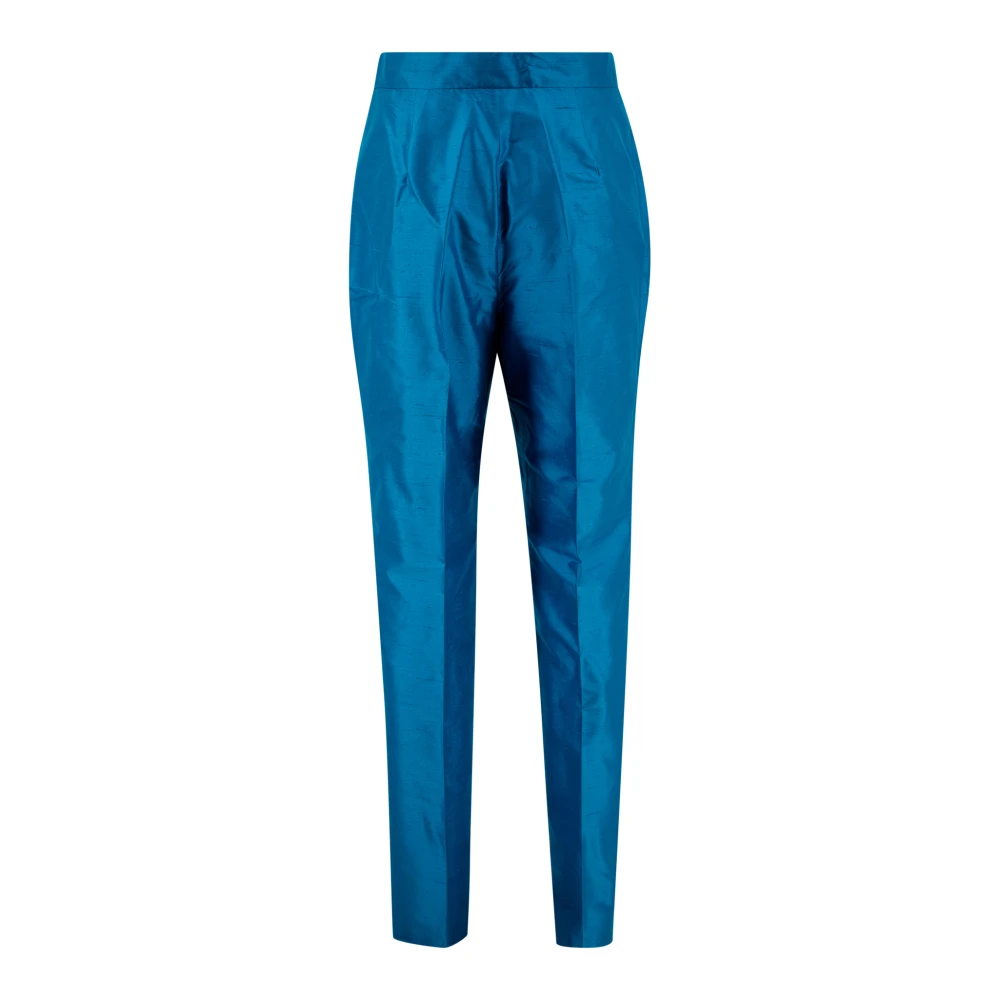 Max Mara Studio Slim-fit Trousers Blue Dames
