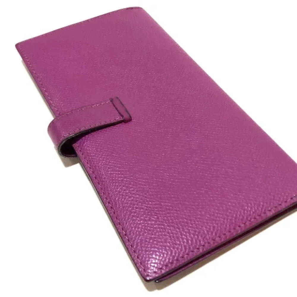 Hermès Vintage Pre-owned Leather wallets Pink Dames