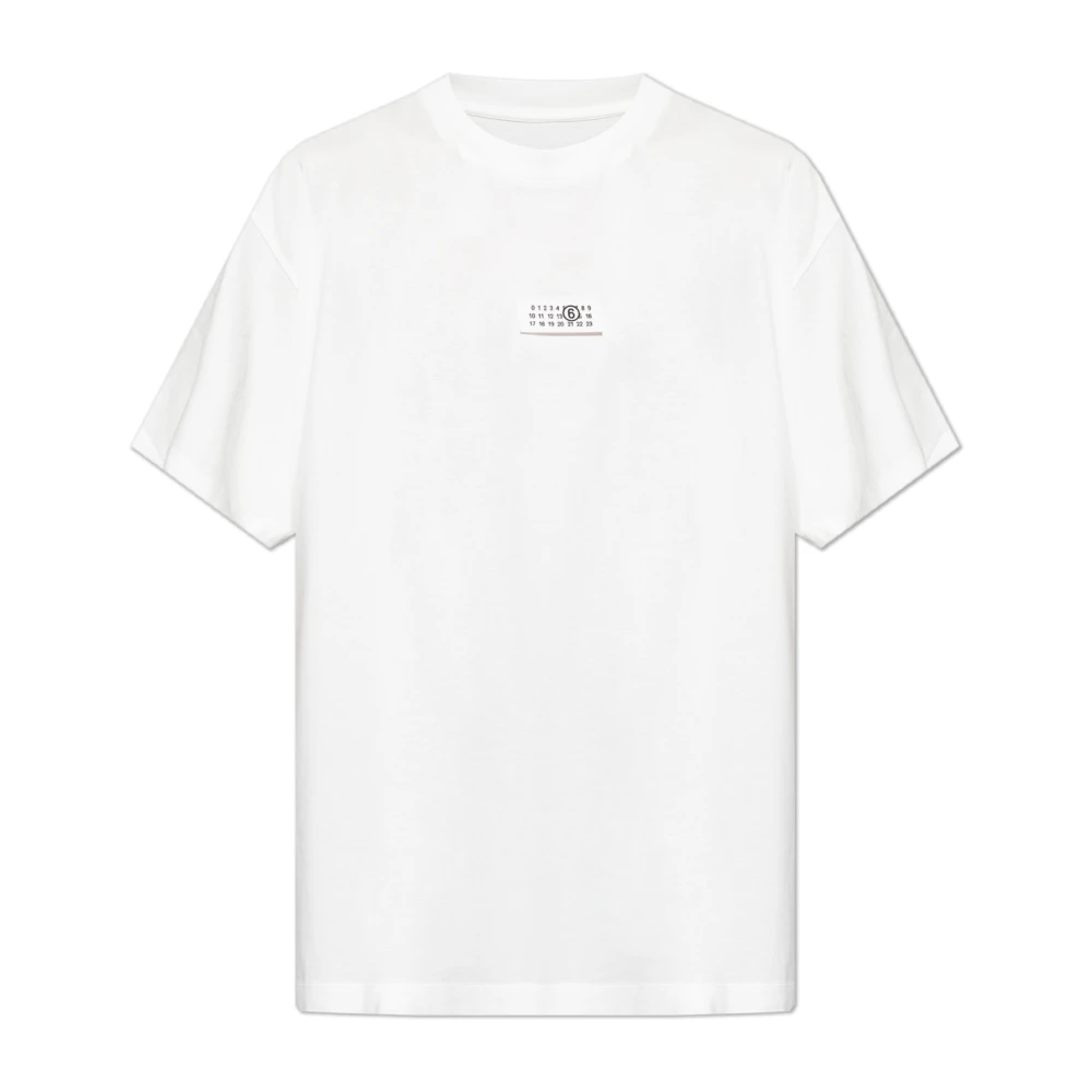 Mm6 Maison Margiela Men's White Cotton T-Shirt - T-Shirts - Xl - Tops