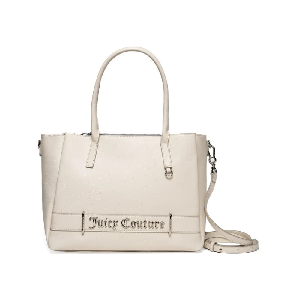 Juicy Couture Women's Beige Double Handle Pu String Tote Bag - Shopping Bags - One Size - Bags