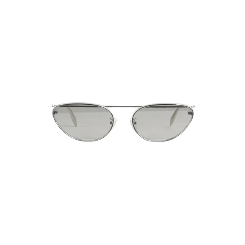 Alexander McQueen Pre-owned Metal sunglasses Gray Dames