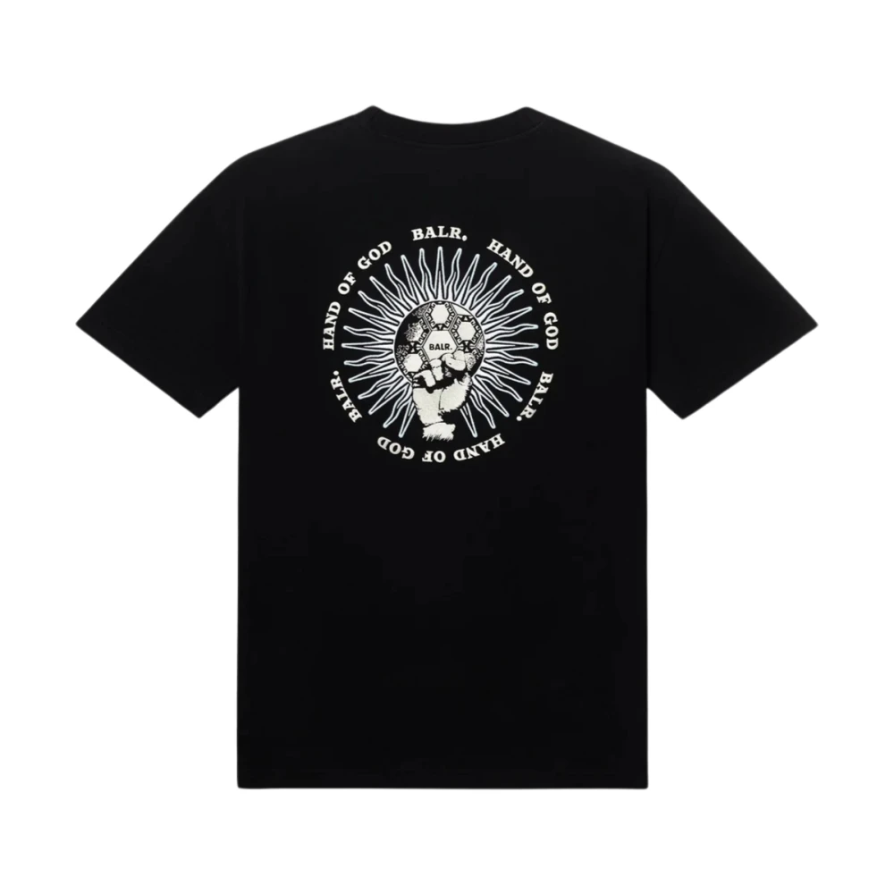 Balr. Jet Black T-shirt met Gotl Box Black Heren
