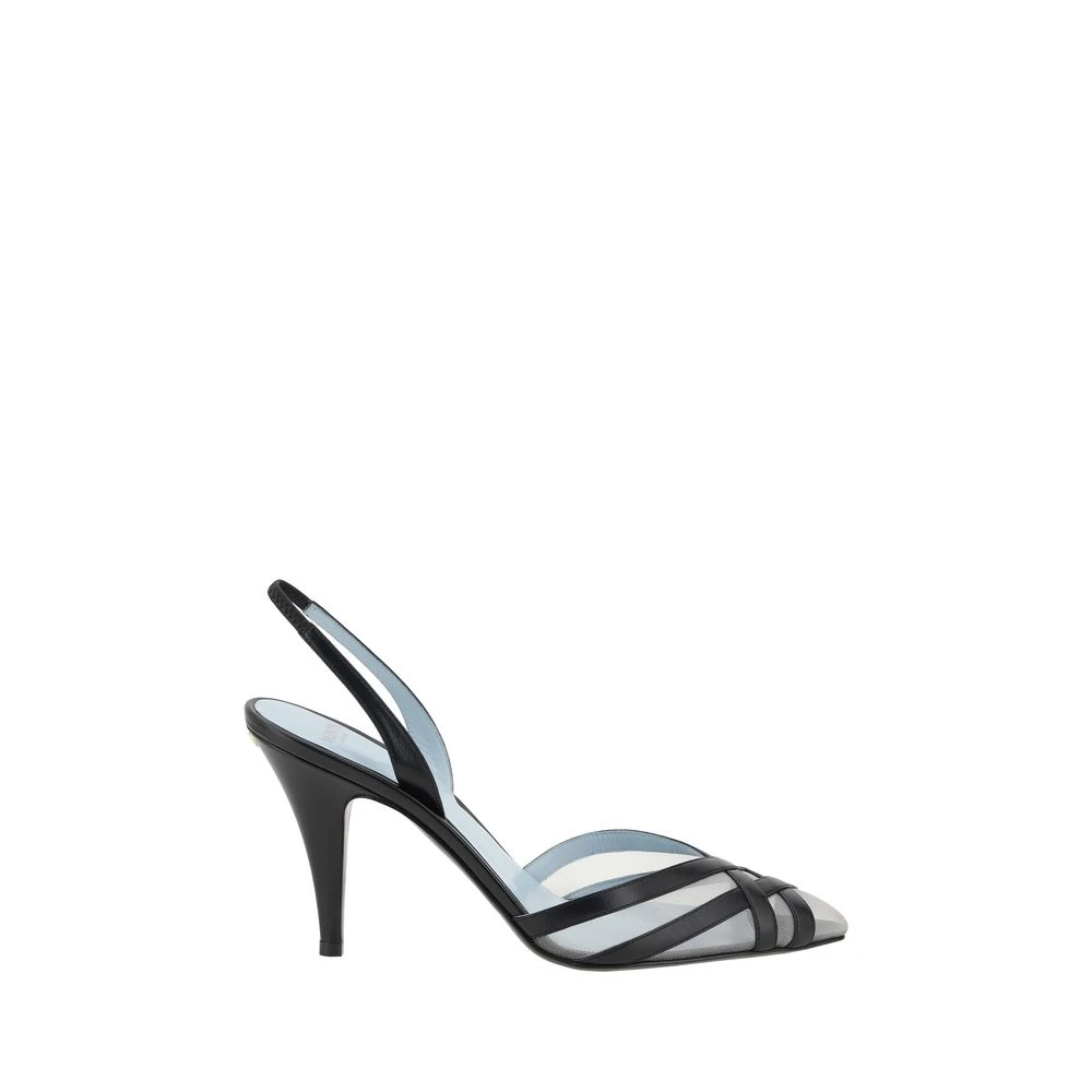 Valentino Garavani Black Leather High Heel Pumps - EU38.5/US8.5 - Image 2
