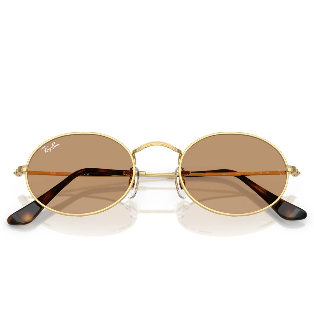 Ray-Ban Unisex Yellow Sunglasses, 51 Mm, Rb3547 Oval Sunglasses