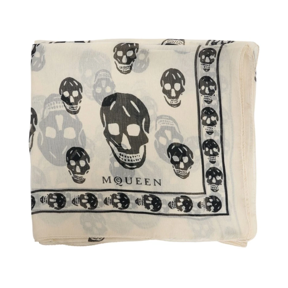 Alexander Mcqueen Women's Classic Silk Chiffon Skull Scarf