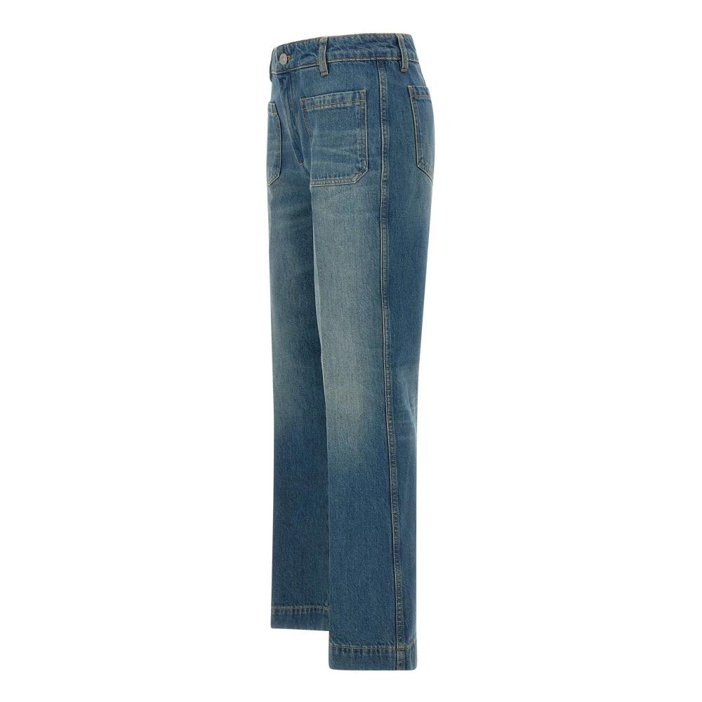 Victoria Beckham Alina Denim Jeans Blue Dames