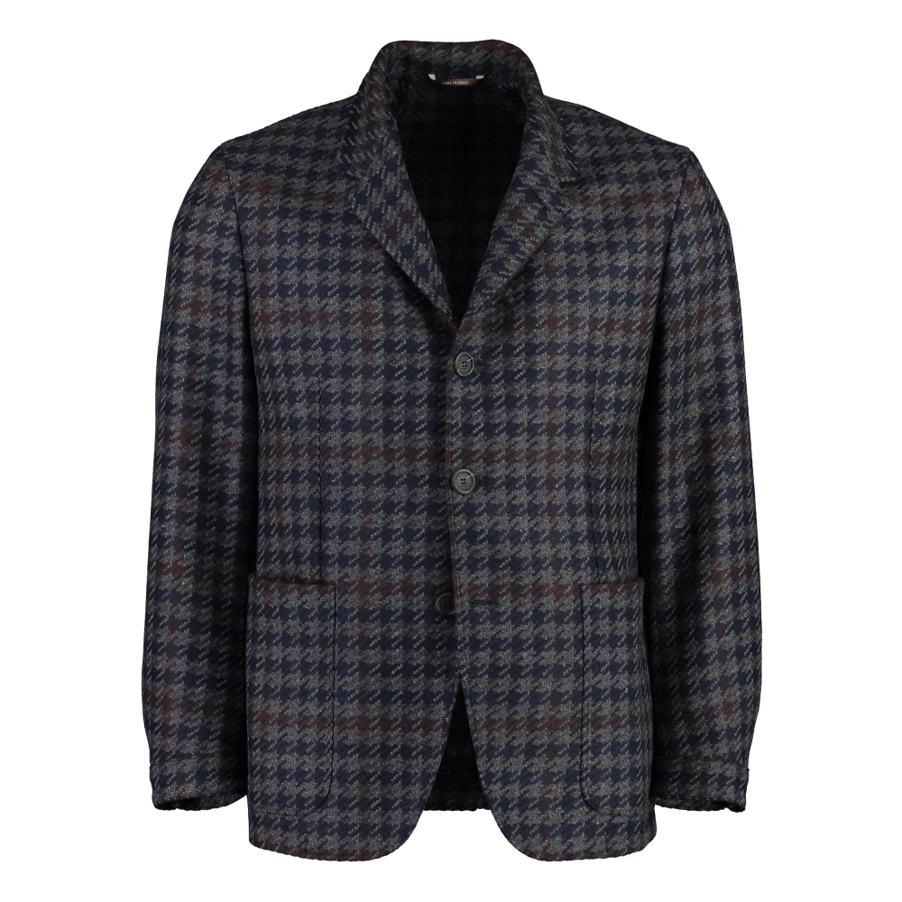 Canali Blazer van kasjmiermix met twee knopen Gray Heren