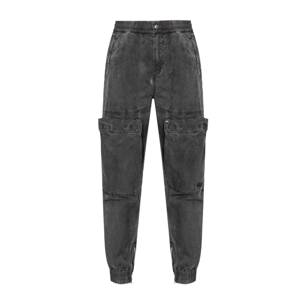 Diesel Chique 93R Broek voor Vrouwen Gray Dames