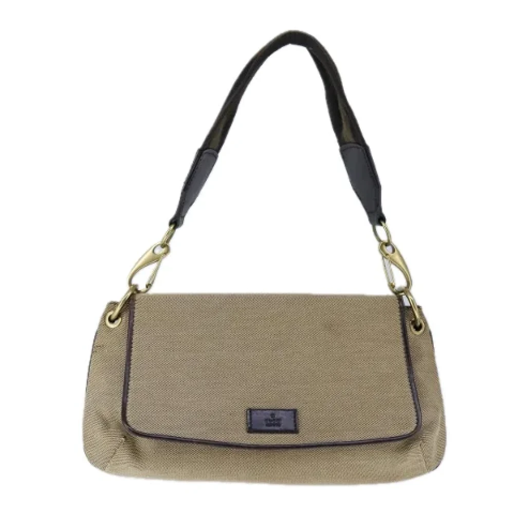 Gucci Vintage Pre-owned Canvas gucci-bags Beige Dames