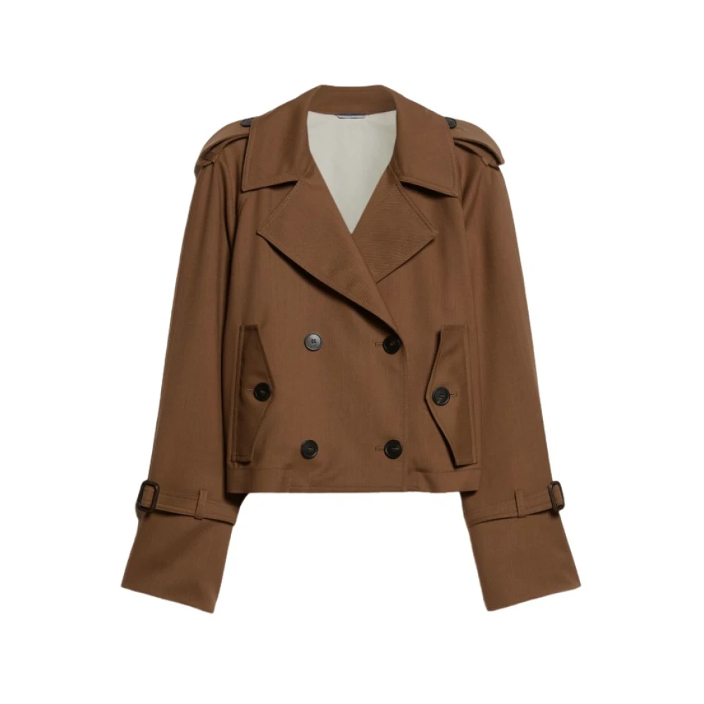 Max Mara Weekend Waterdichte Druppelvrije Jas Brown Dames