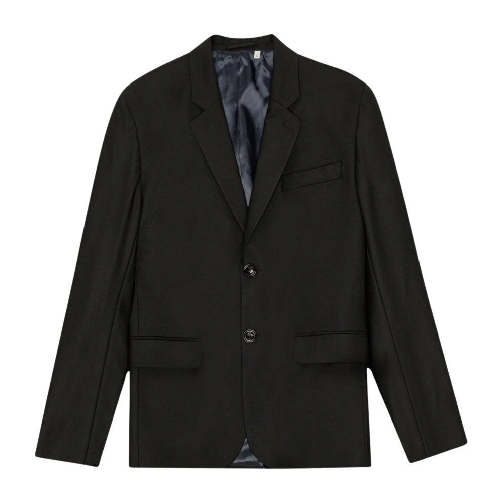 Nn07 Klassieke Zwarte Wollen Blazer Black Heren
