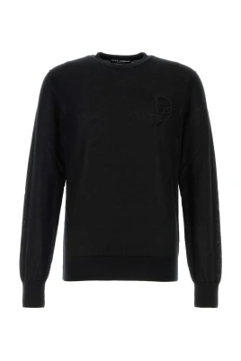 Lyxig Svart Cashmere Tröja
