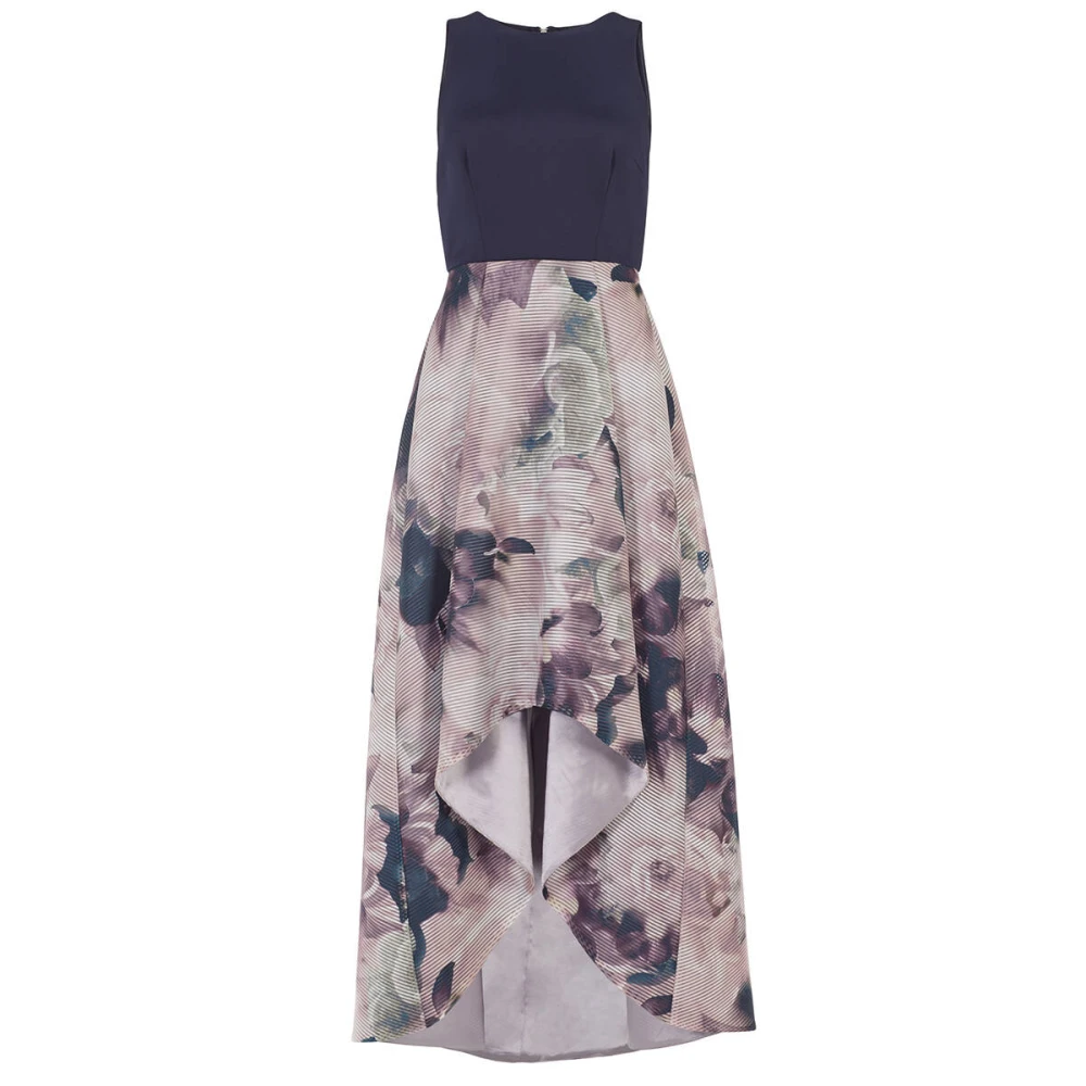 Swing Gedrukte Gestreepte Avondjurk Multicolor Dames