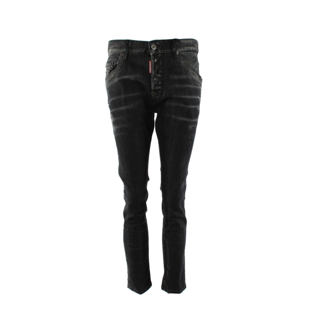 Dsquared2 Klassieke Denim Jeans voor dagelijks gebruik Black Heren