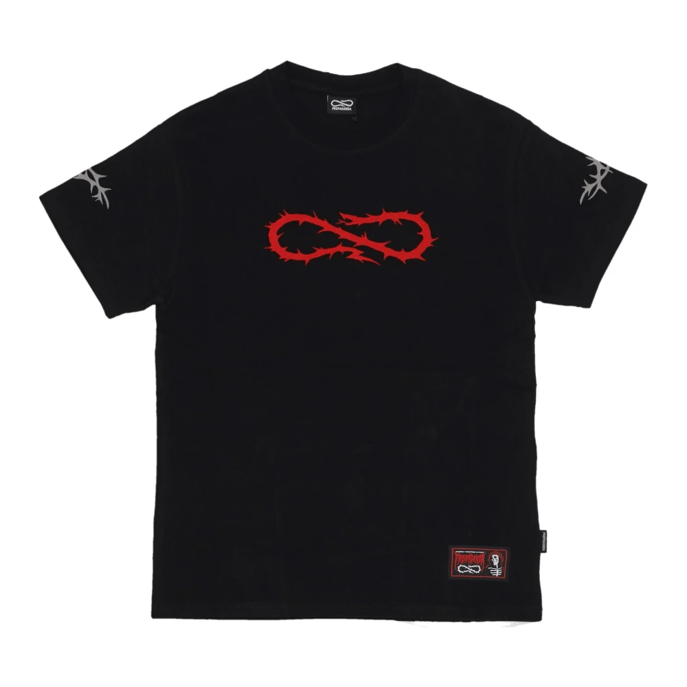 Propaganda Kroon Zwart Logo T-shirt Black Heren