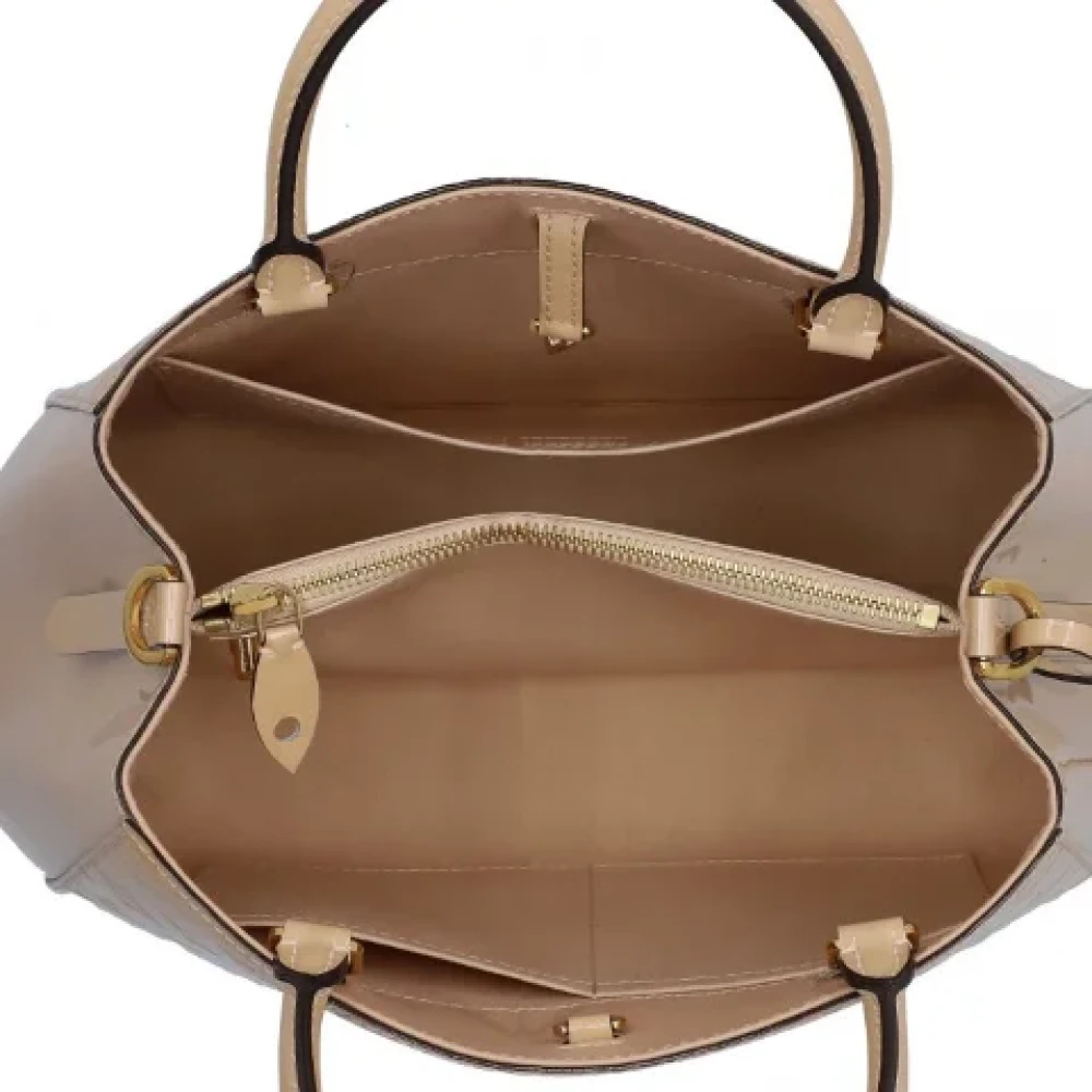 Louis Vuitton Vintage Pre-owned Leather handbags Beige Dames