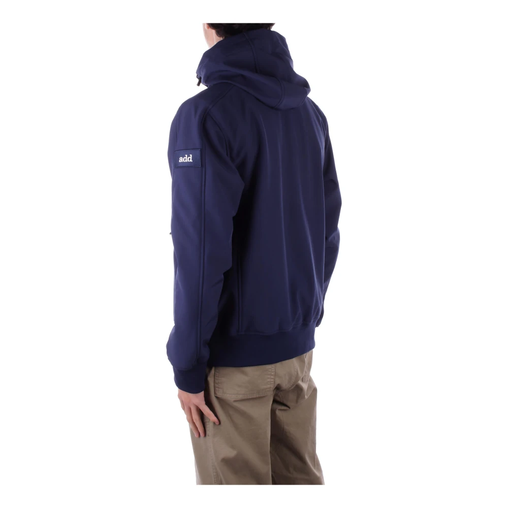 add Blauwe hoodie met ritssluiting zakken Blue Heren