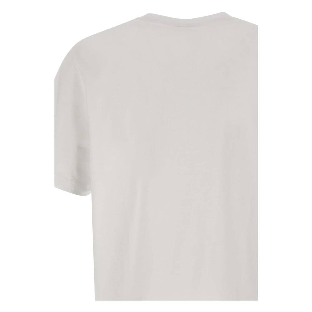 Maison Kitsuné Fox Logo Wit T-shirt White Heren