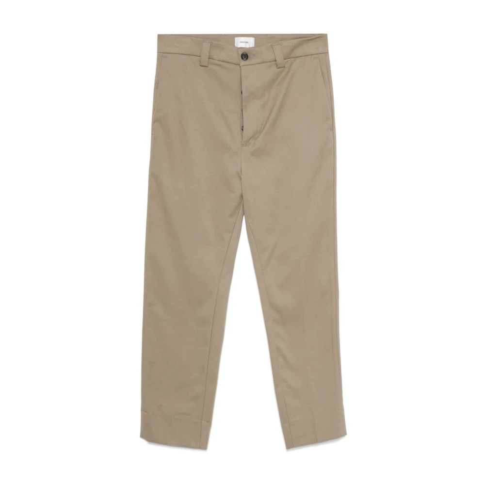 Haikure Cropped Broek in Khaki Mason Stijl Brown Heren