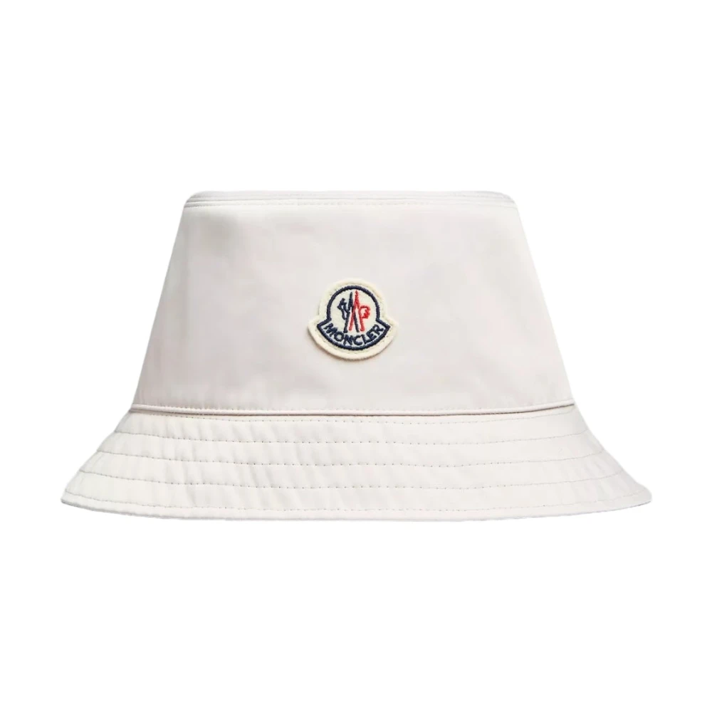 Moncler Omkeerbare Bucket Hat in Wit White Dames
