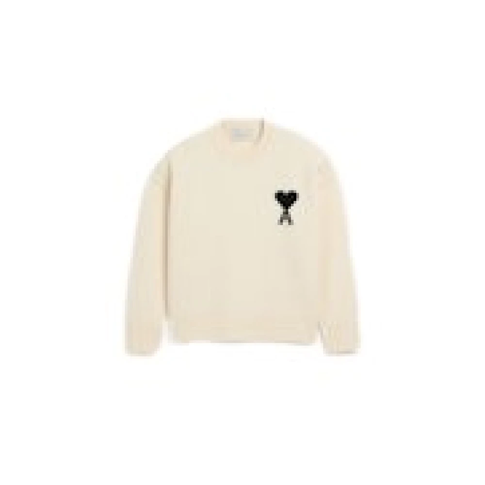 Ami Paris Donna Beige Maglie, S, New, - Immagine 1