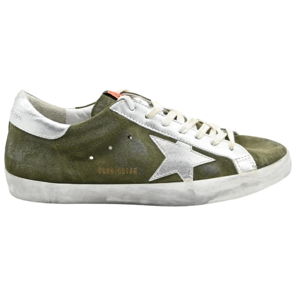 Golden Goose Superstar Green Silver Sneakers Green, Herr