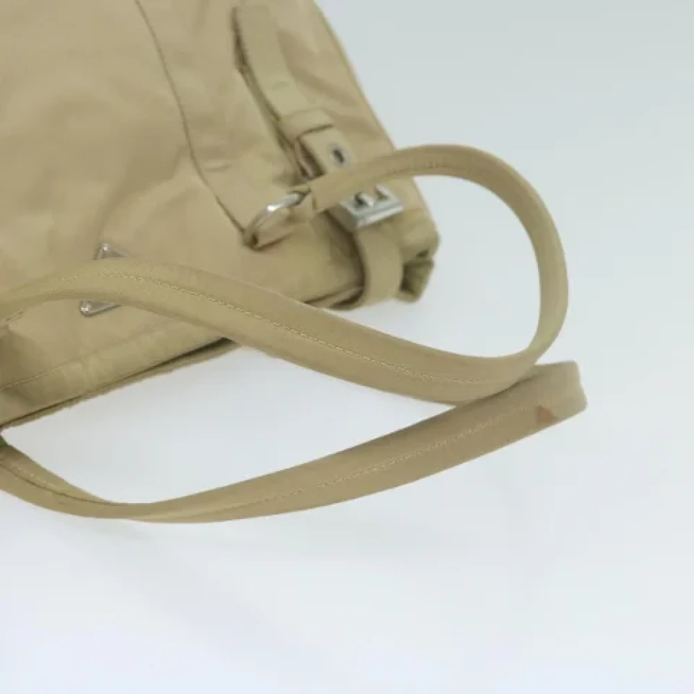 Prada Vintage Pre-owned Nylon totes Beige Dames