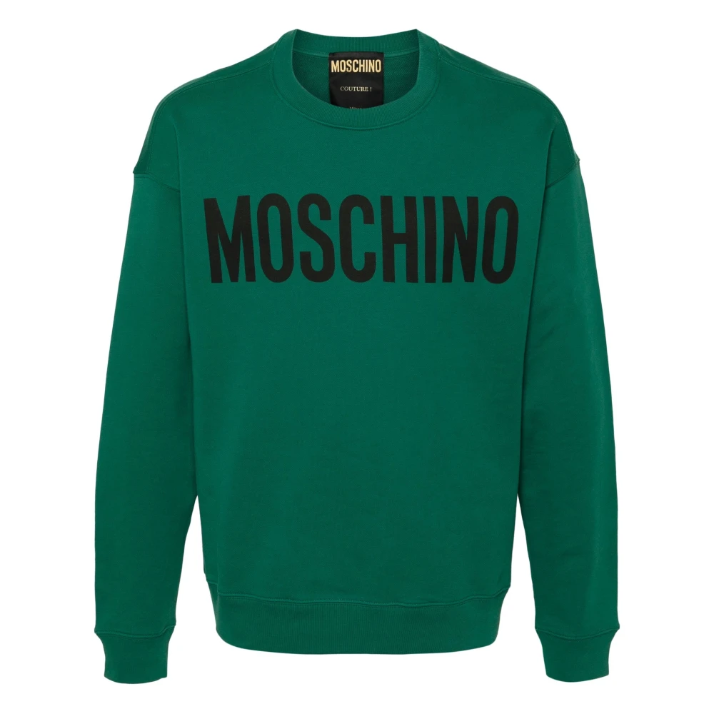 Moschino Groene Klassieke Logo Trui Green Heren