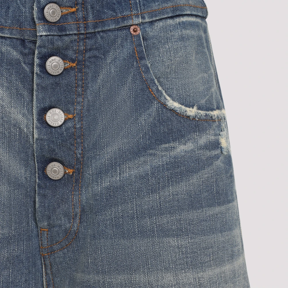 MM6 Maison Margiela Blue Denim 5-Pocket Pants Blue Dames