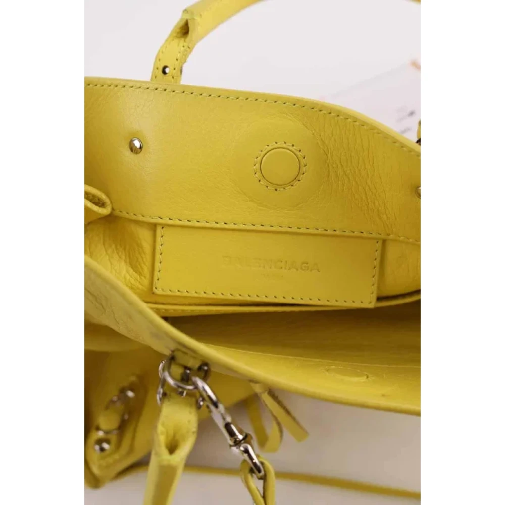 Balenciaga Vintage Pre-owned Leather balenciaga-bags Yellow Dames
