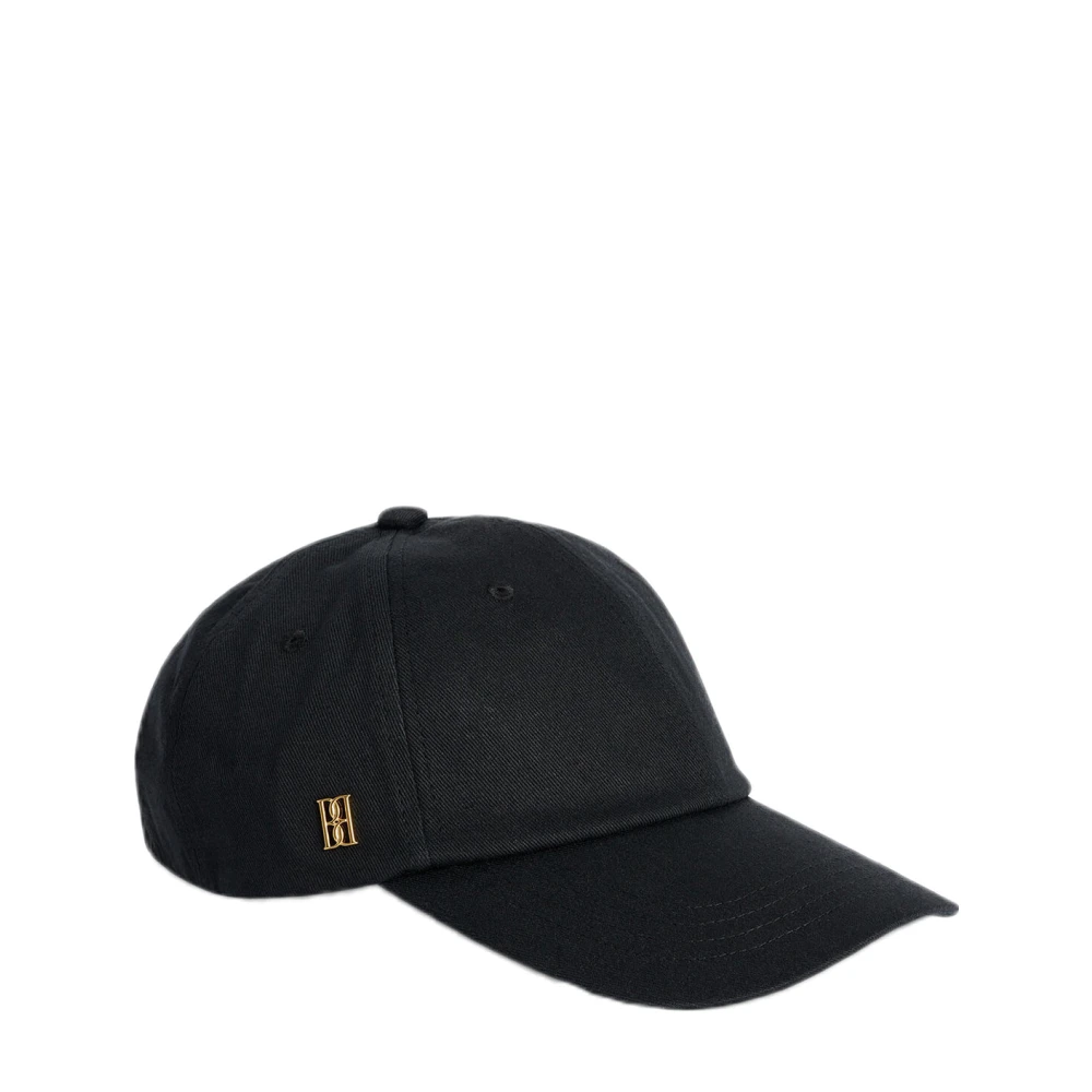 By Malene Birger Minimalistische Zwarte Katoenen Hoed By Herenne Birger Black Dames