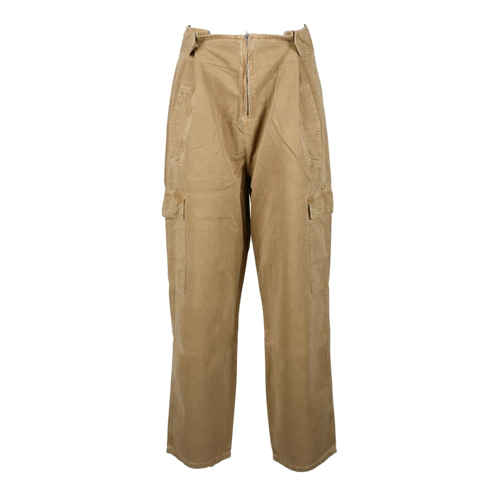 Twinset Katoenen Broek in Twin Stijl Brown Dames