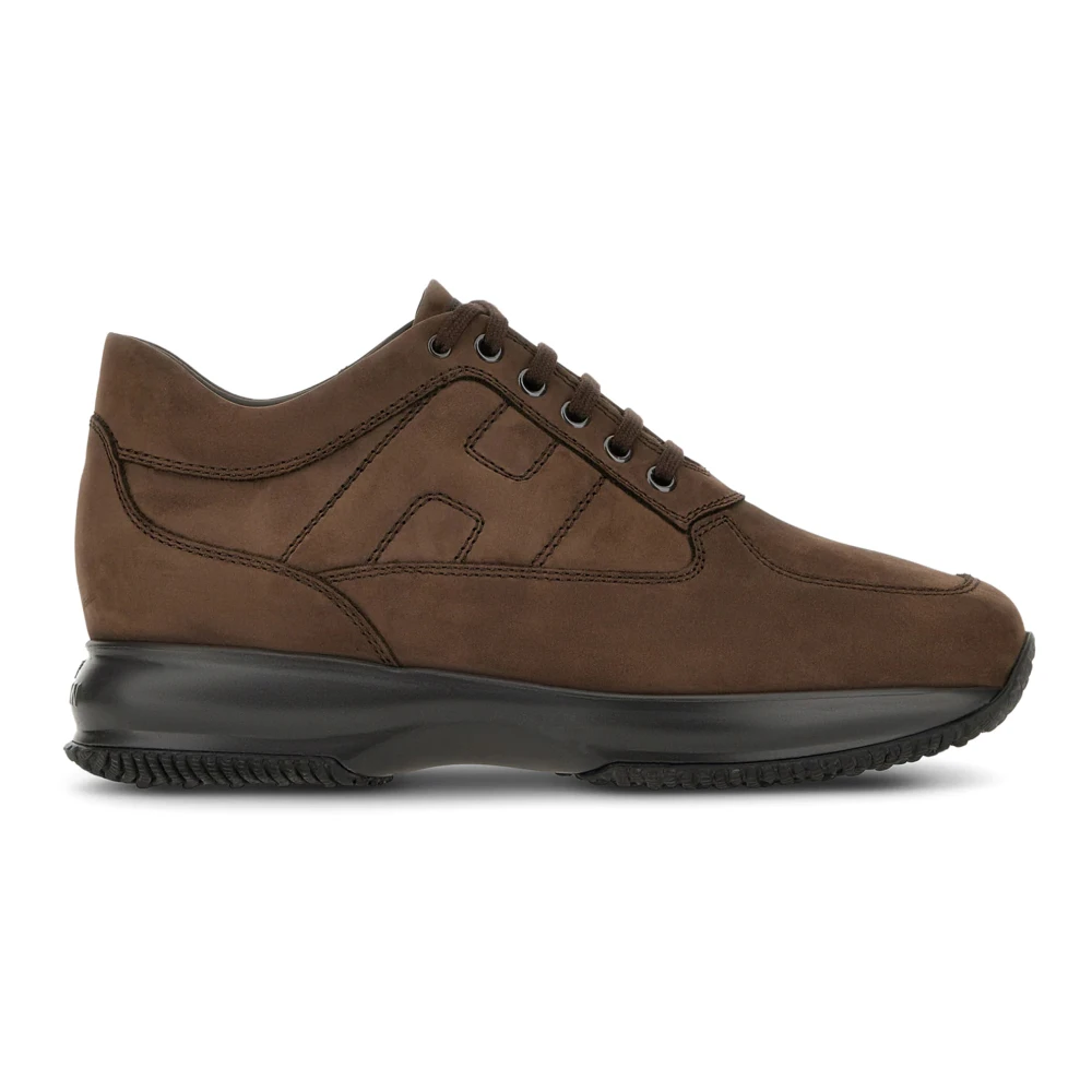 Hogan Men's Brown Interactive Trainers - Sneakers - 10 Uk - Shoes