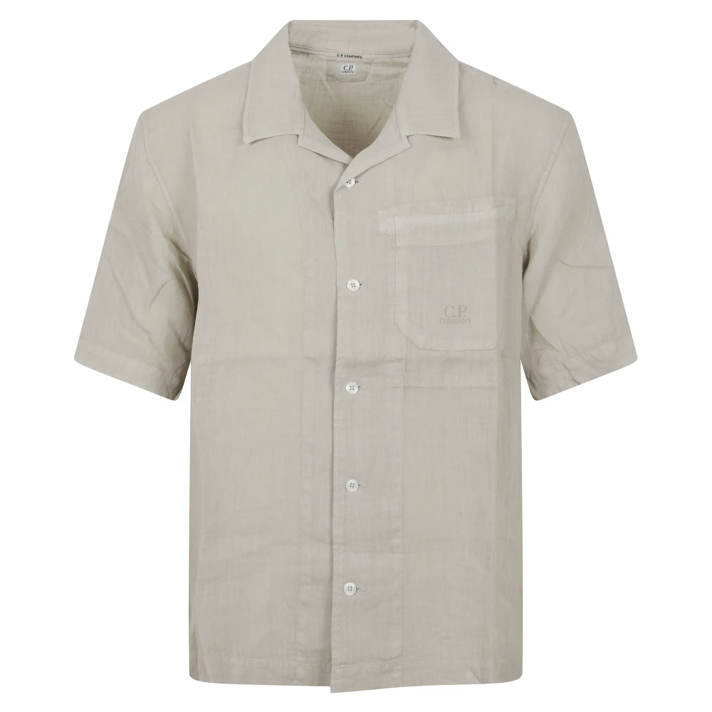 C.p. Company Men's Gray Short Sleeve Shirts, Xl, Cp Company Shirts