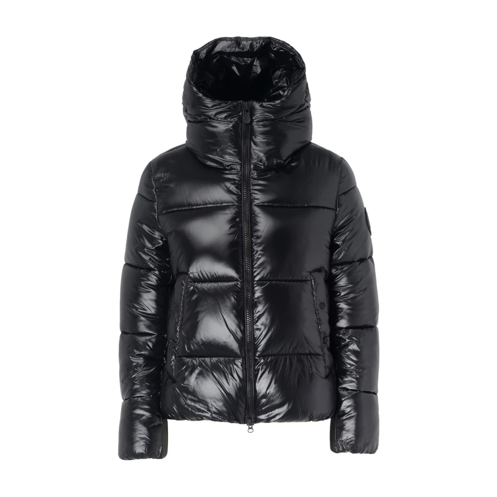 Save The Duck Gelukkig Zwart Stijlvolle Jas Black Dames