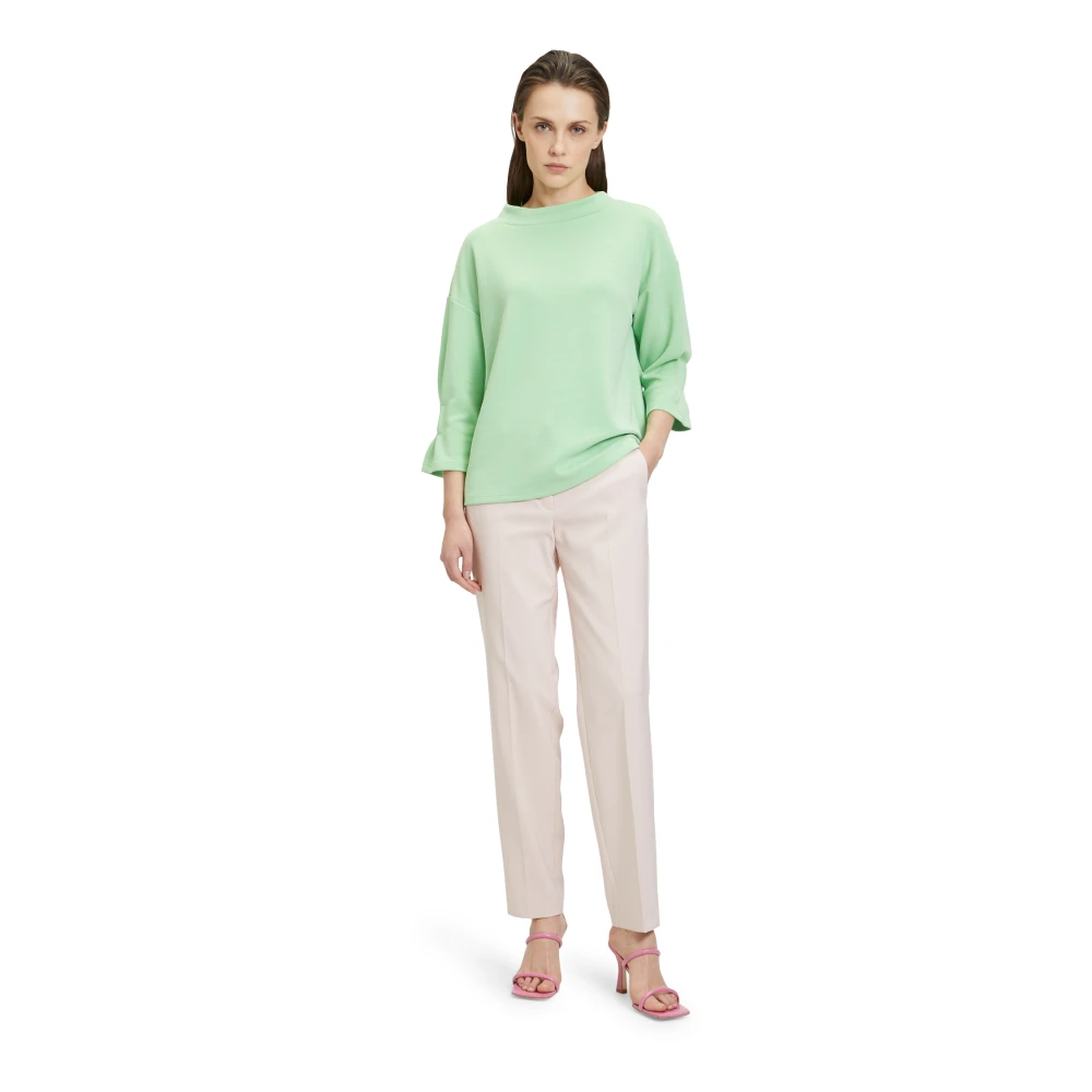 Betty Barclay Flowy Trompetmouw Sweatshirt Green Dames