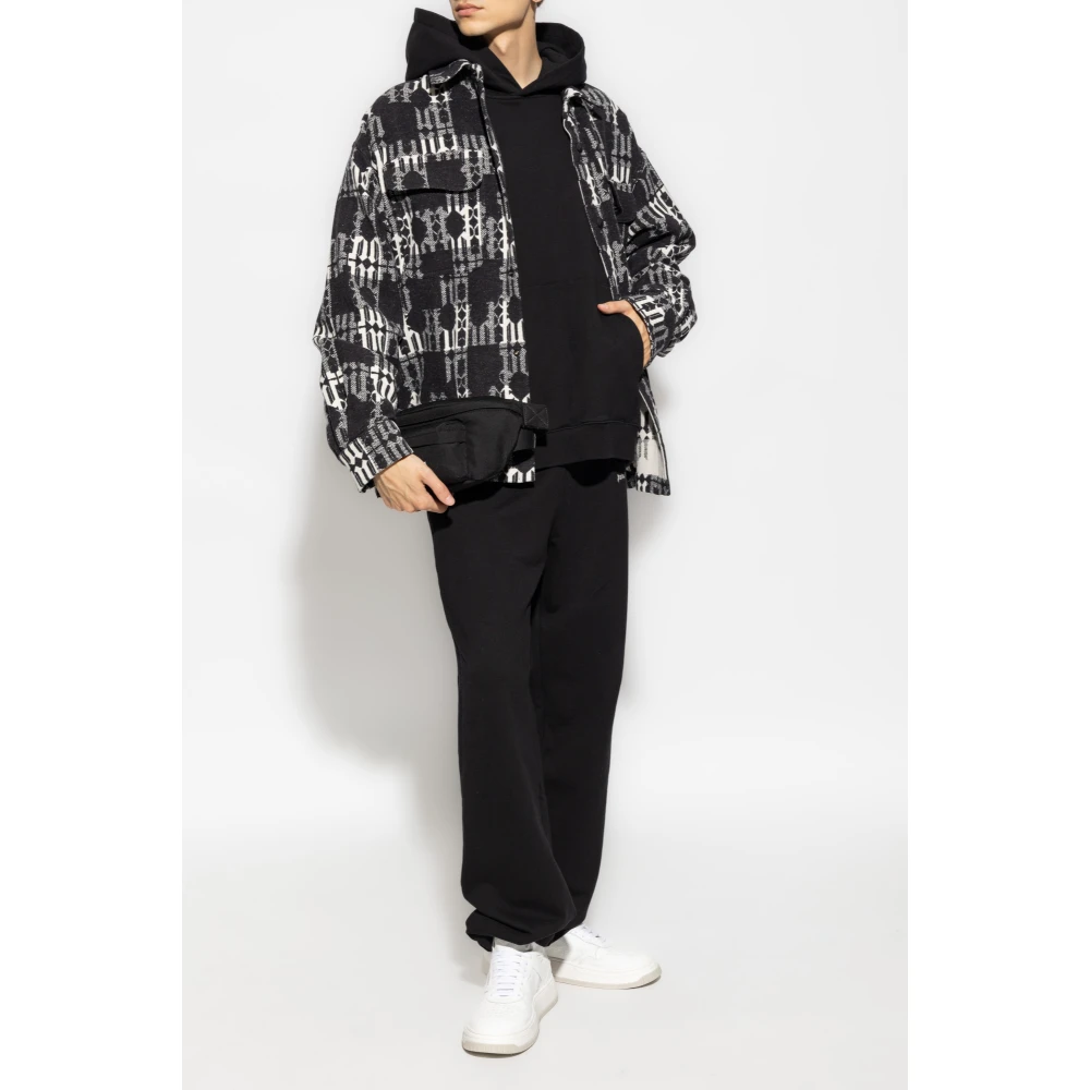Palm Angels Sweatshirt met Logo Black Heren