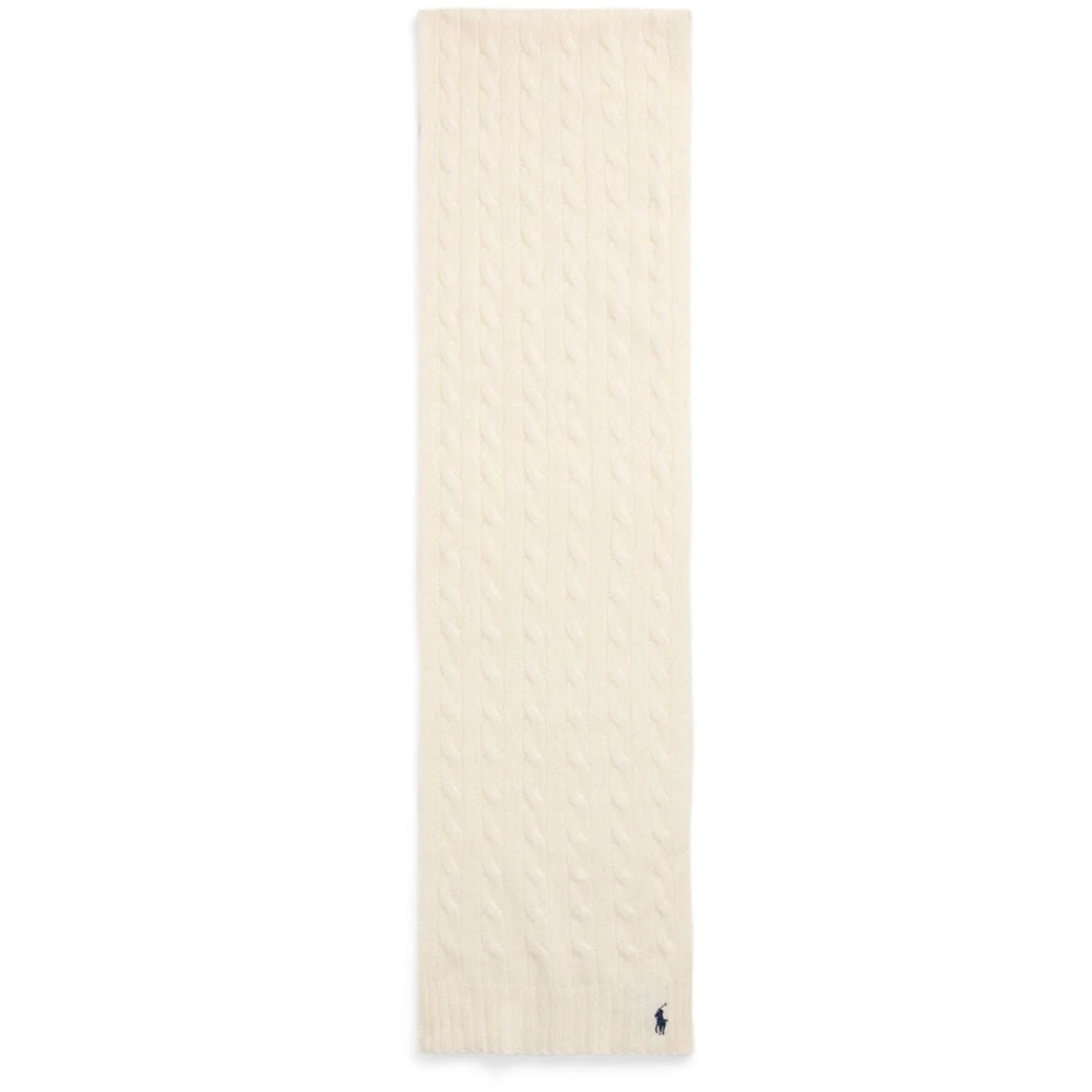 Polo Ralph Lauren Beige Wol Kasjmier Sjaal Beige Dames