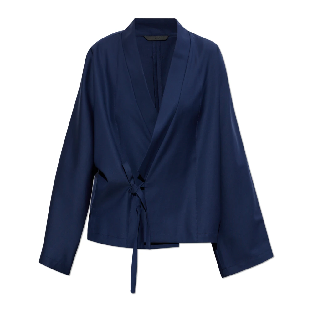 Kenzo Kvinno Blå Blusar & Skjortor Dam, S, Ullkimono