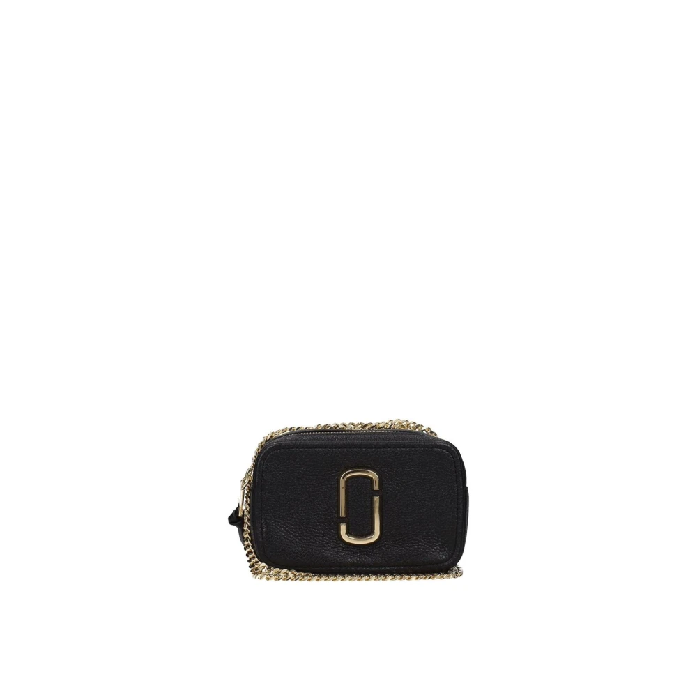 Marc Jacobs Donna Nero Borsa A Tracolla In Pelle Nera Con Zip