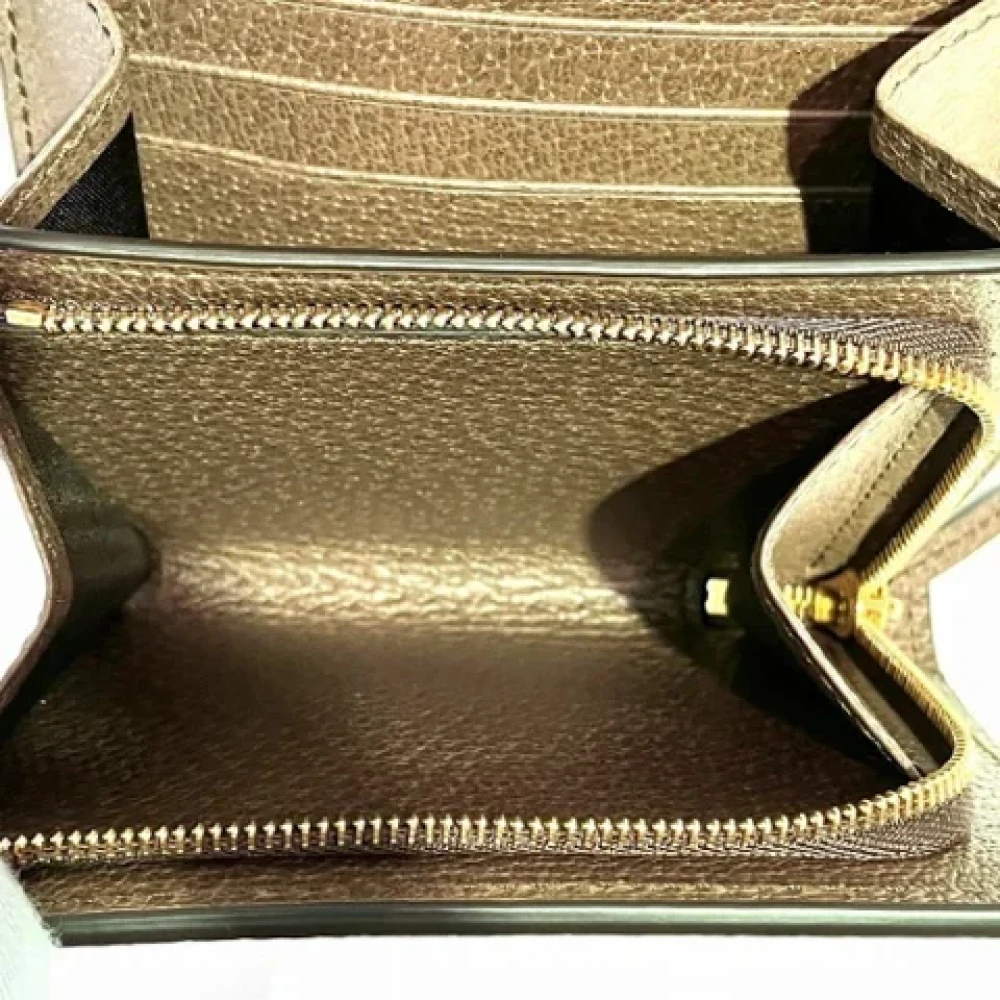 Gucci Vintage Pre-owned Canvas wallets Beige Dames