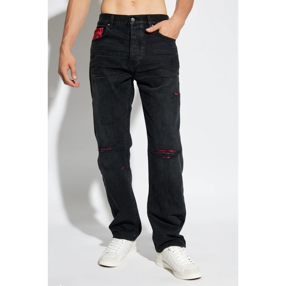Amiri Jeans met rechte pijpen Gray Heren