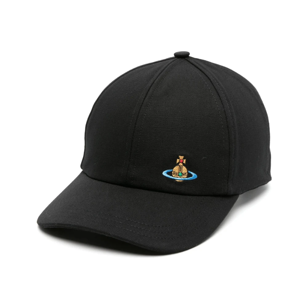Vivienne Westwood Zwarte Katoenen Orb Logo Pet Black Dames