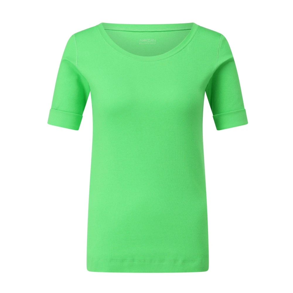 Marc Cain Rullad Ärm T-shirt Green, Dam