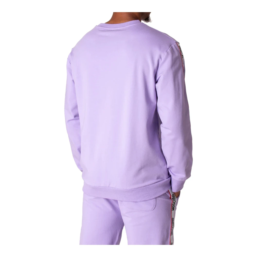 Moschino Paarse Sweatshirt met Lange Mouwen Purple Heren