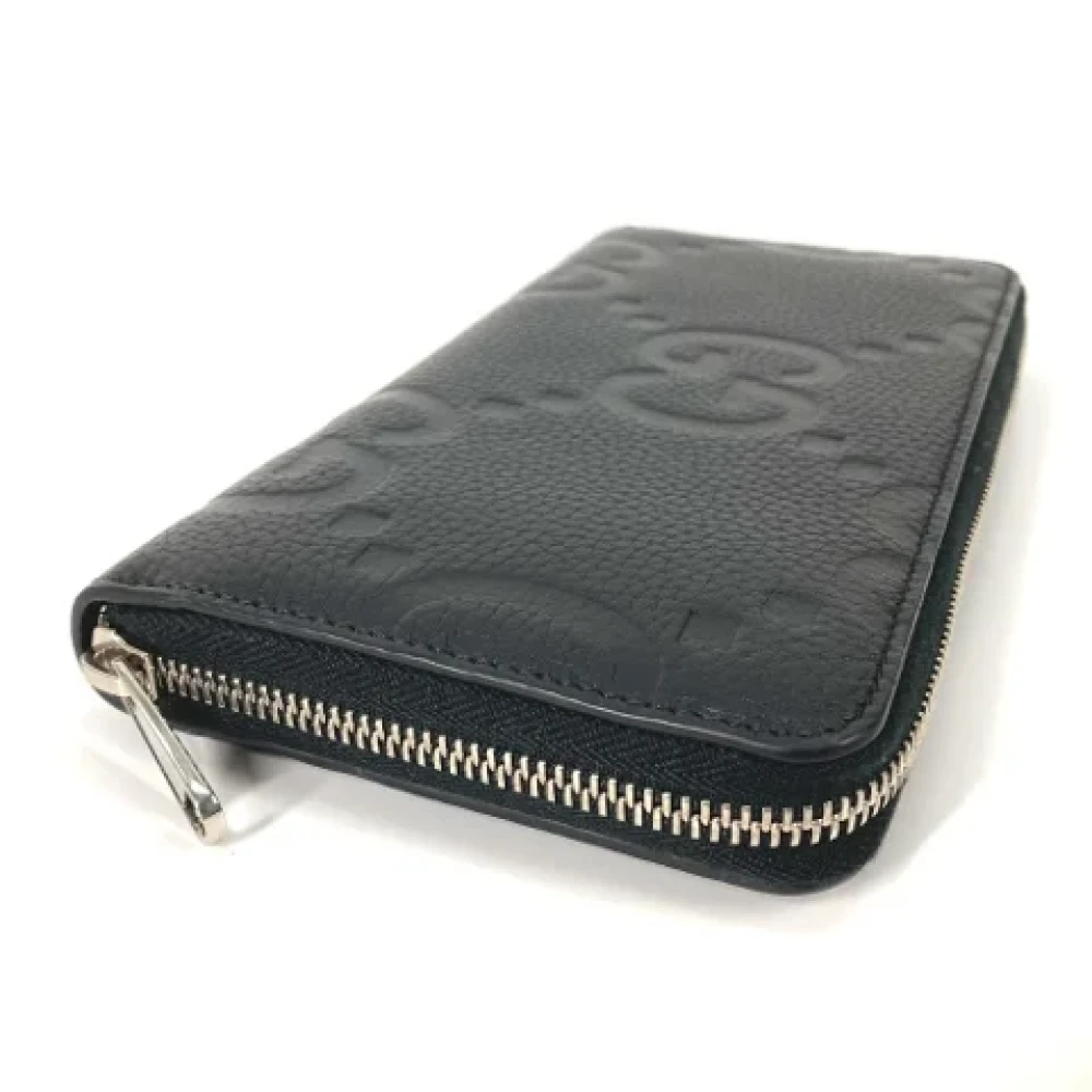 Gucci Vintage Pre-owned Leather wallets Black Heren