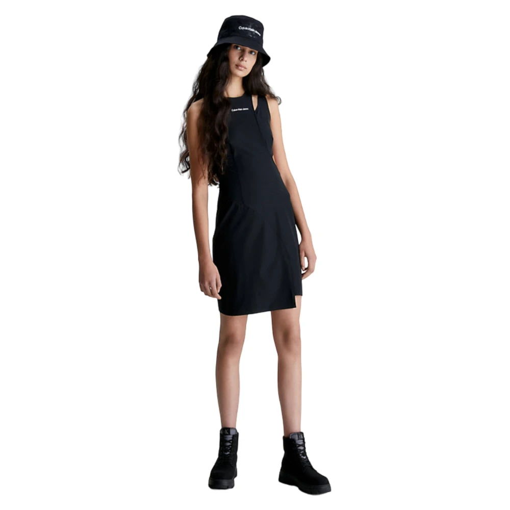 Calvin Klein Jeans Knielengte Jurk Black Dames